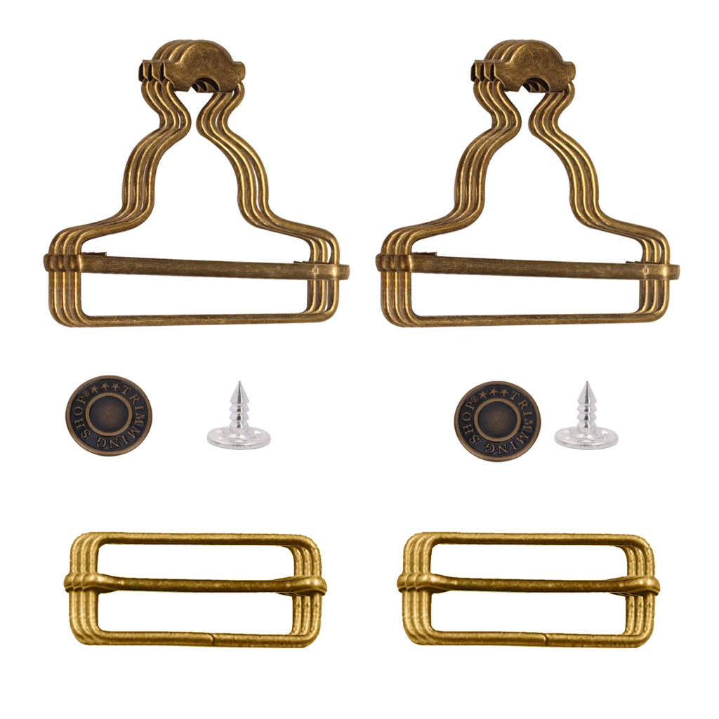 Dungaree Buckle With 17mm Jeans Button - (Pack of 2)