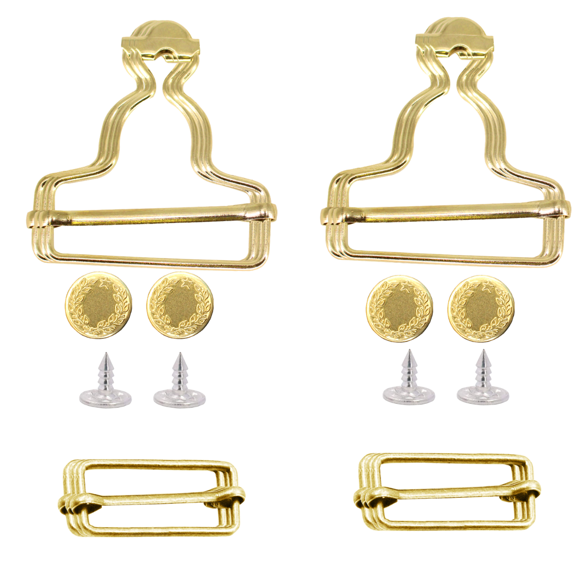 Dungaree Buckle With 17mm Jeans Button - (Pack of 2)