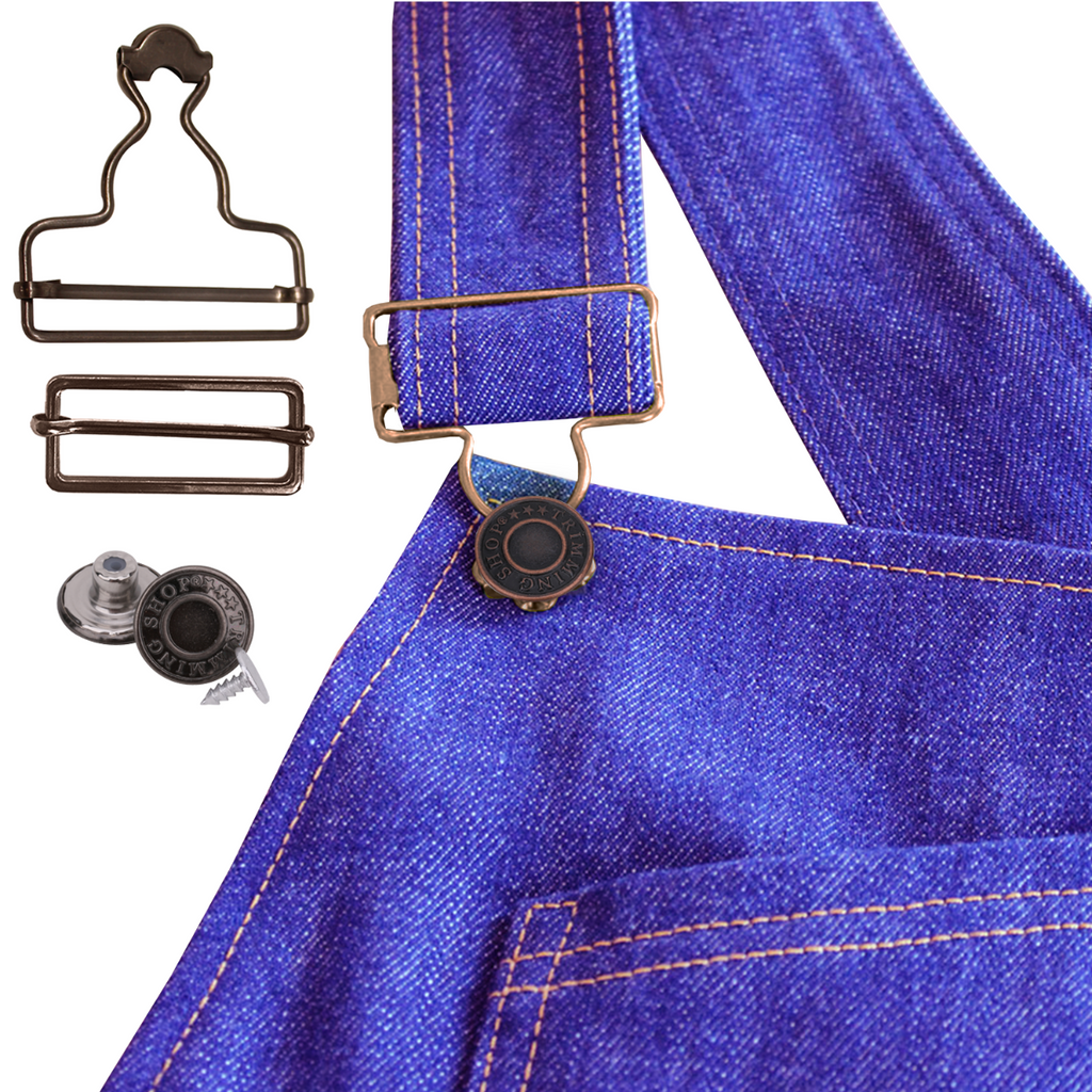 Dungaree Buckle With 17mm Jeans Button - (Pack of 2)