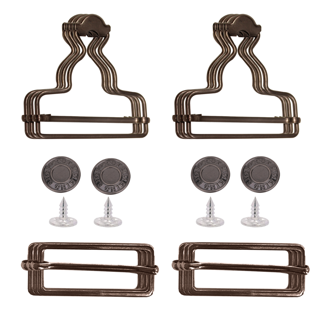 Dungaree Buckle With 17mm Jeans Button - (Pack of 2)