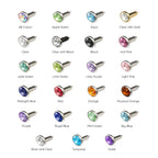 8mm Diamante Rivets (Pack of 10)