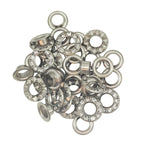 6mm Diamante Studded Eyelets - (Pack of 50)