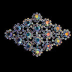 Sew-On AB Rhinestone Diamante Motif