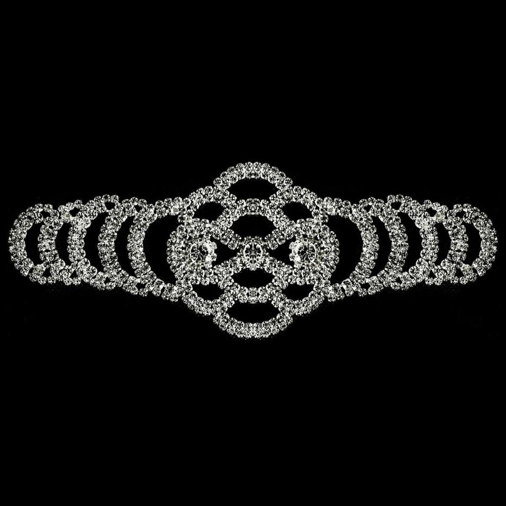 Sew-On Diamante Motif - Silver