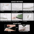 Iron-On Floral Design Diamante Motif - 245mm x 85mm