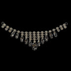 Hanging Diamante Motif - 170mm x 40mm - Silver
