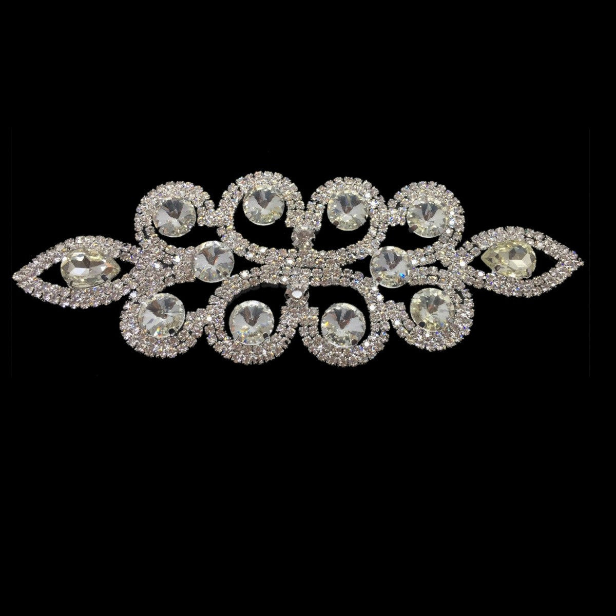 Sew-On Diamante Motif - 190mm x 75mm