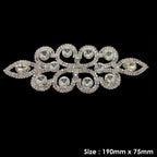 Sew-On Diamante Motif - 190mm x 75mm