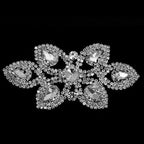 Sew-On Diamante Motif - 120mm x 60mm - Silver