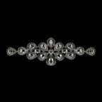 Sew-On Diamante Motif - 200mm x 65mm - Silver