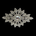 Sew-On Diamante Motif - 120mm x 80mm - Silver