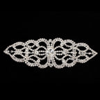 Sew-On Diamante Motif - 160mm x 55mm - Silver