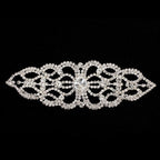 Sew-On Diamante Motif - 160mm x 55mm - Silver