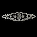 Sew-On Diamante Motif - 160mm x 45mm - Silver