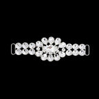 Sew-On Diamante Motif - 170mm x 60mm - Silver