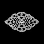 Sew-On Diamante Motif - 140mm x 80mm - Silver