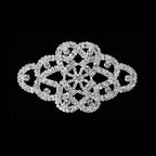 Sew-On Diamante Motif - 110mm x 65mm - Silver