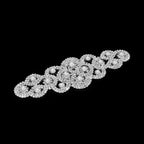Sew-On Diamante Motif - 180mm x 60mm - Silver