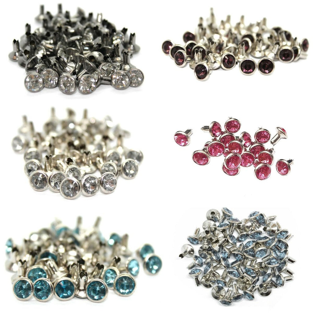 7mm Diamante Rivets