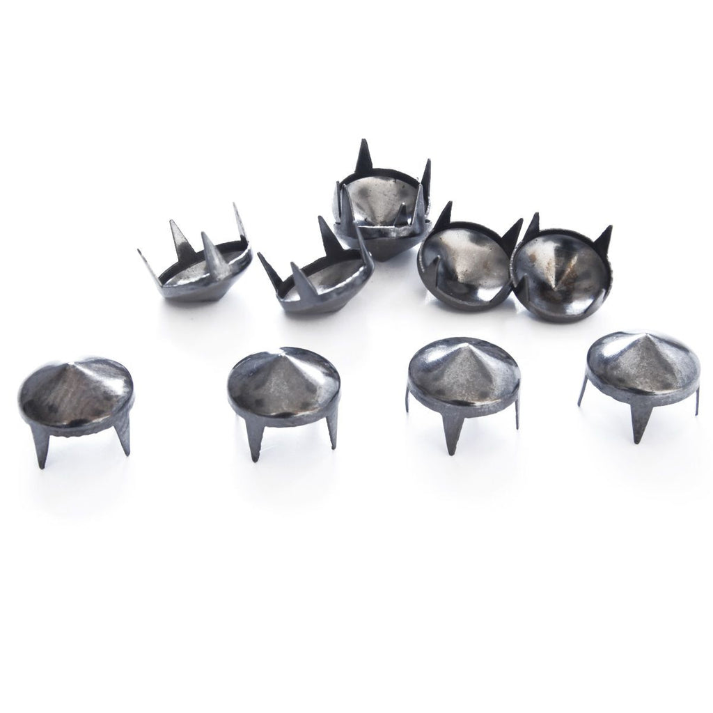 Spike Low Cone Stud Rivet with 4 Prongs - (Pack of 50)