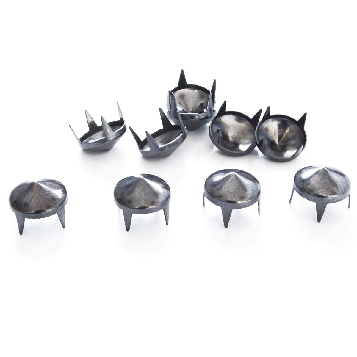 Spike Low Cone Stud Rivet with 4 Prongs - (Pack of 50)