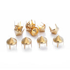 Spike High Cone Stud Rivet with 4 Prongs - (Pack of 50)
