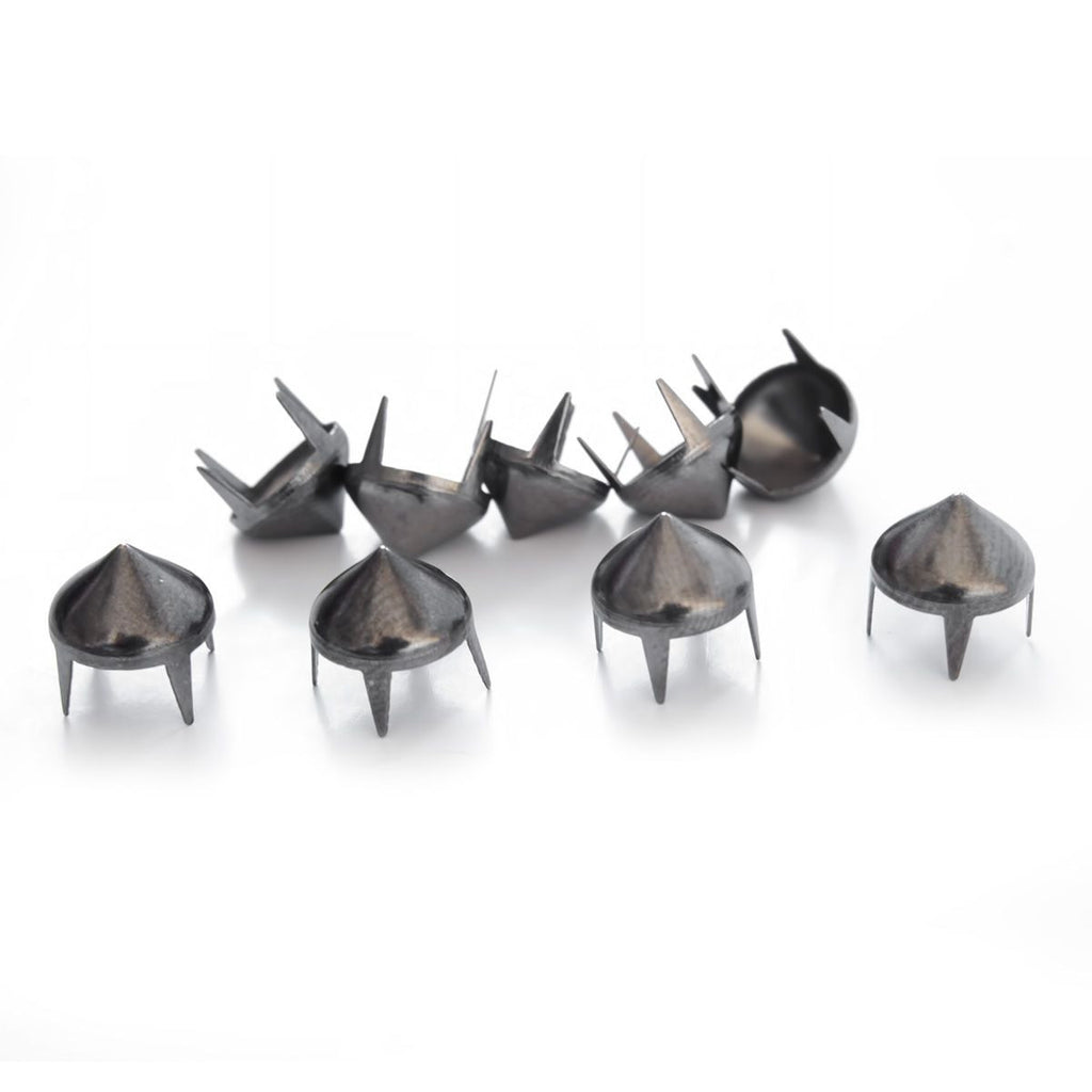 Spike High Cone Stud Rivet with 4 Prongs - (Pack of 50)