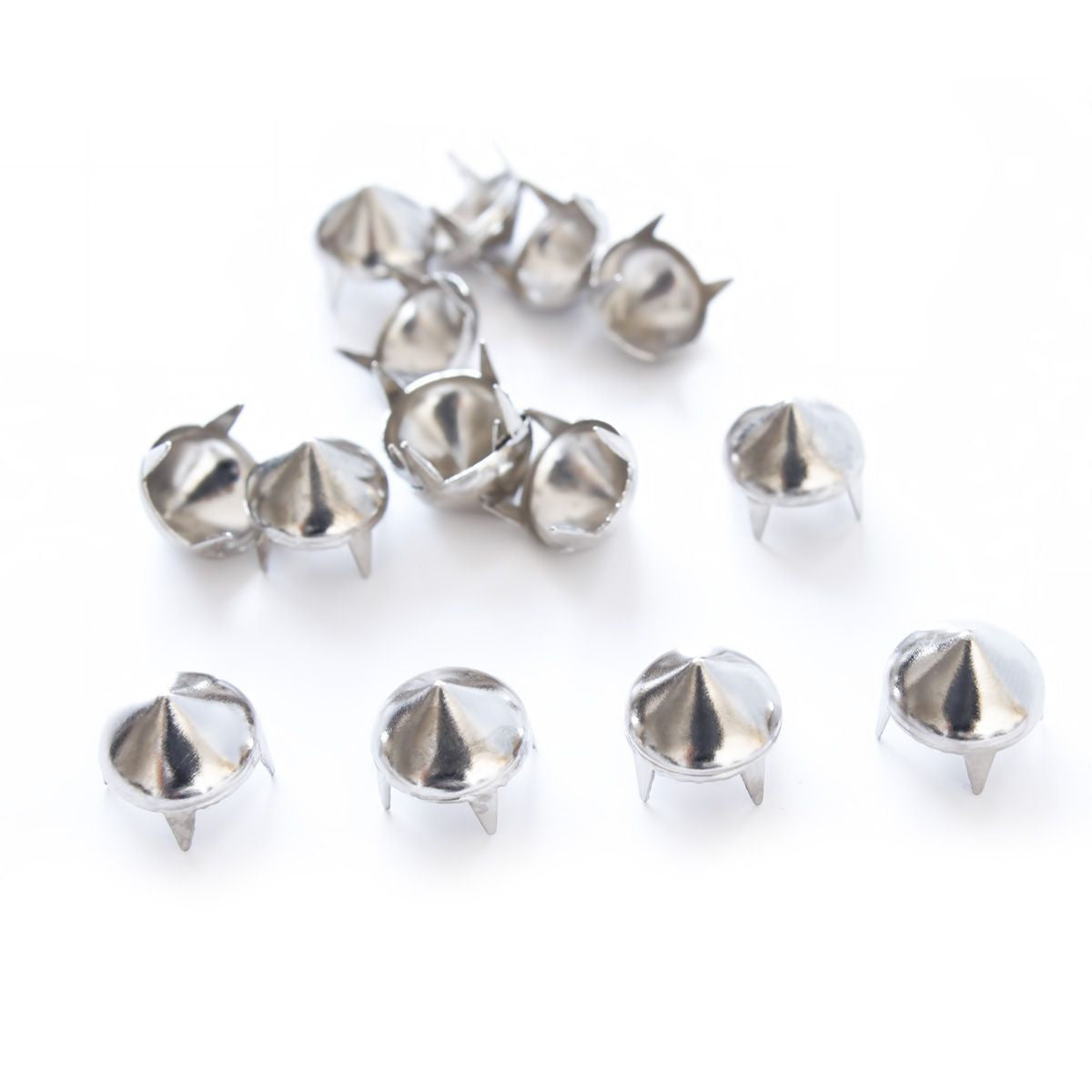 Spike High Cone Stud Rivet with 4 Prongs - (Pack of 50)