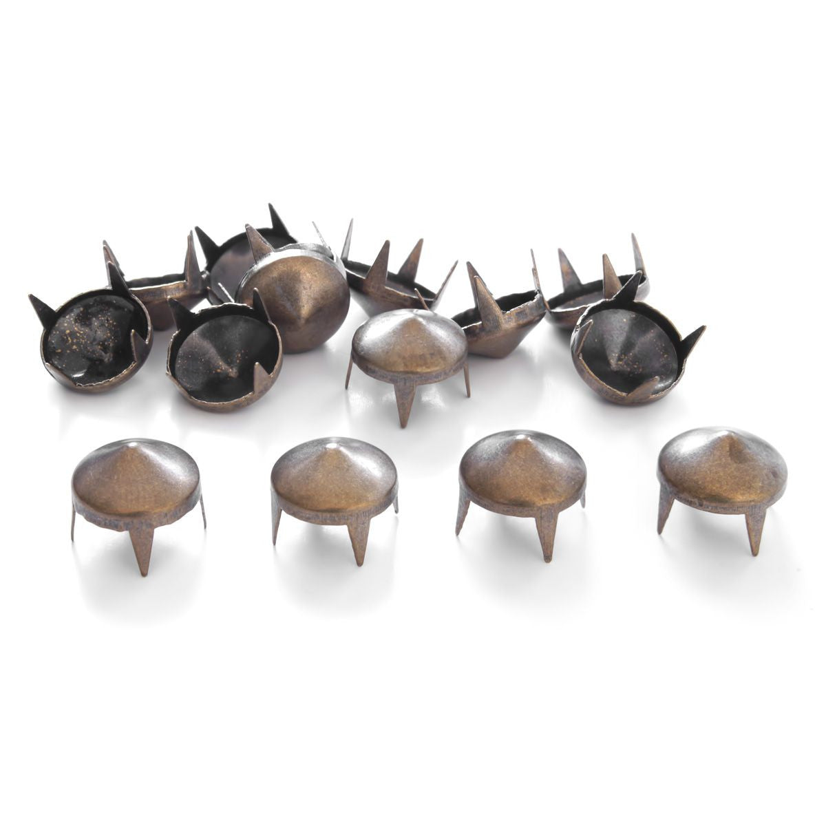 Spike High Cone Stud Rivet with 4 Prongs - (Pack of 50)