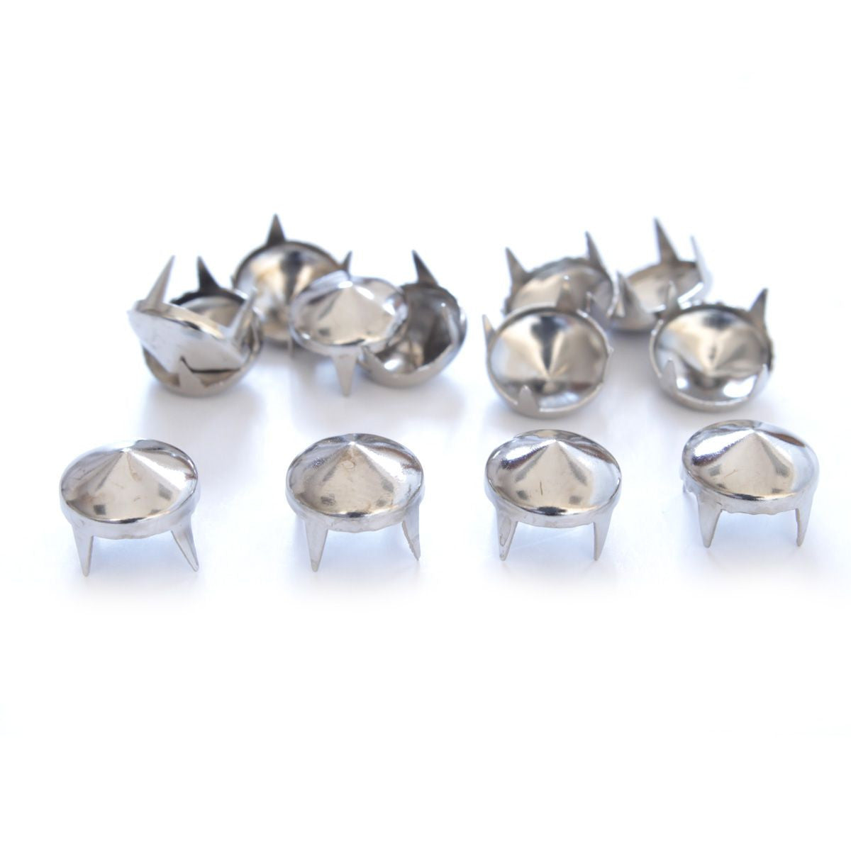 Spike High Cone Stud Rivet with 4 Prongs - (Pack of 50)