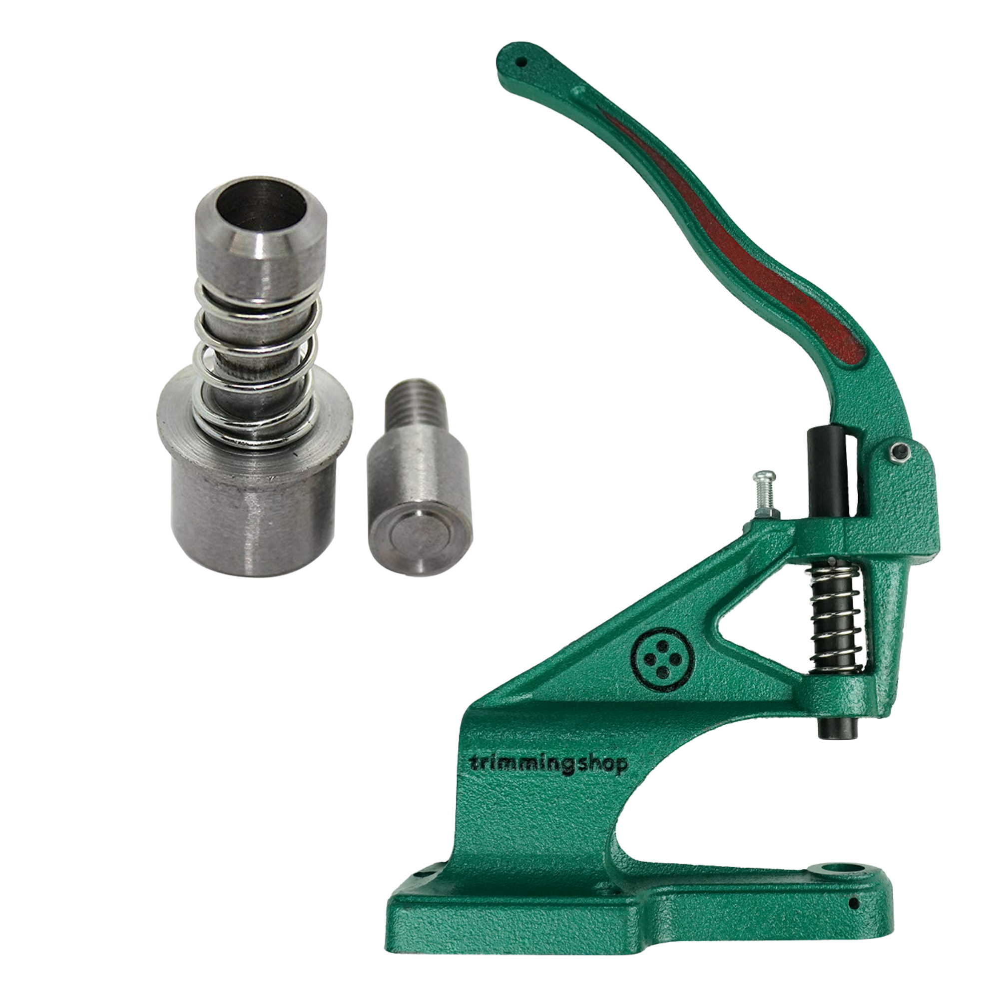 The Green Machine Hand Press® with Dome Studs Rivet Setting Die Set