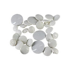Plastic Buttons, Dome White - 100g