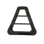Black Plastic Triangle Buckles - (Pack of 2)