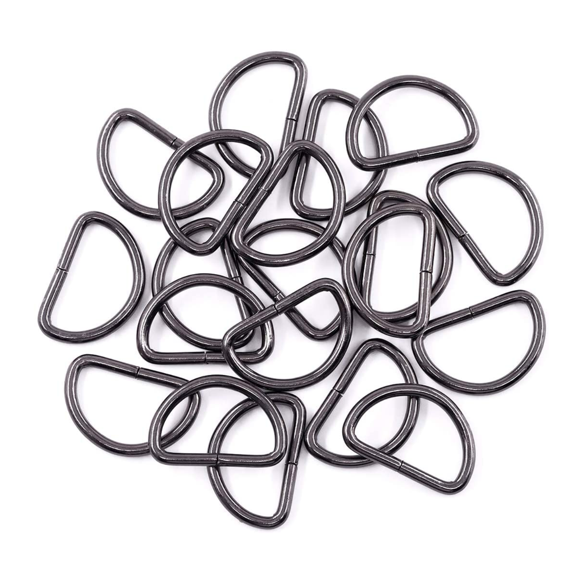 Non-Welded Metal D-Rings (Pack of 10)