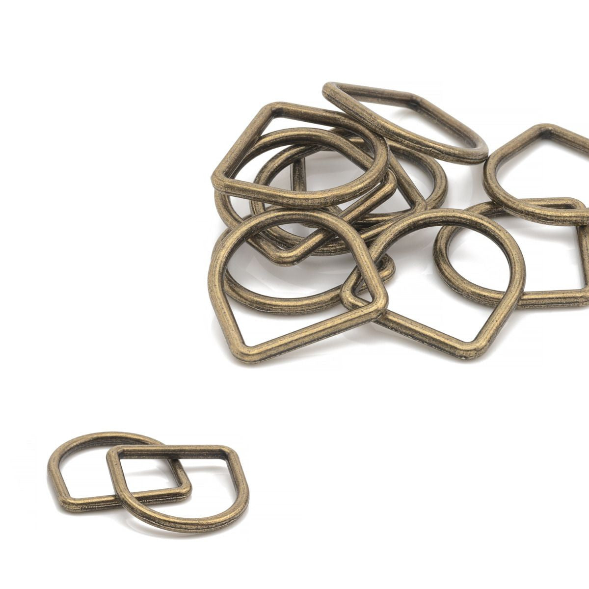 Welded Metal D-Rings - (Pack of 10)