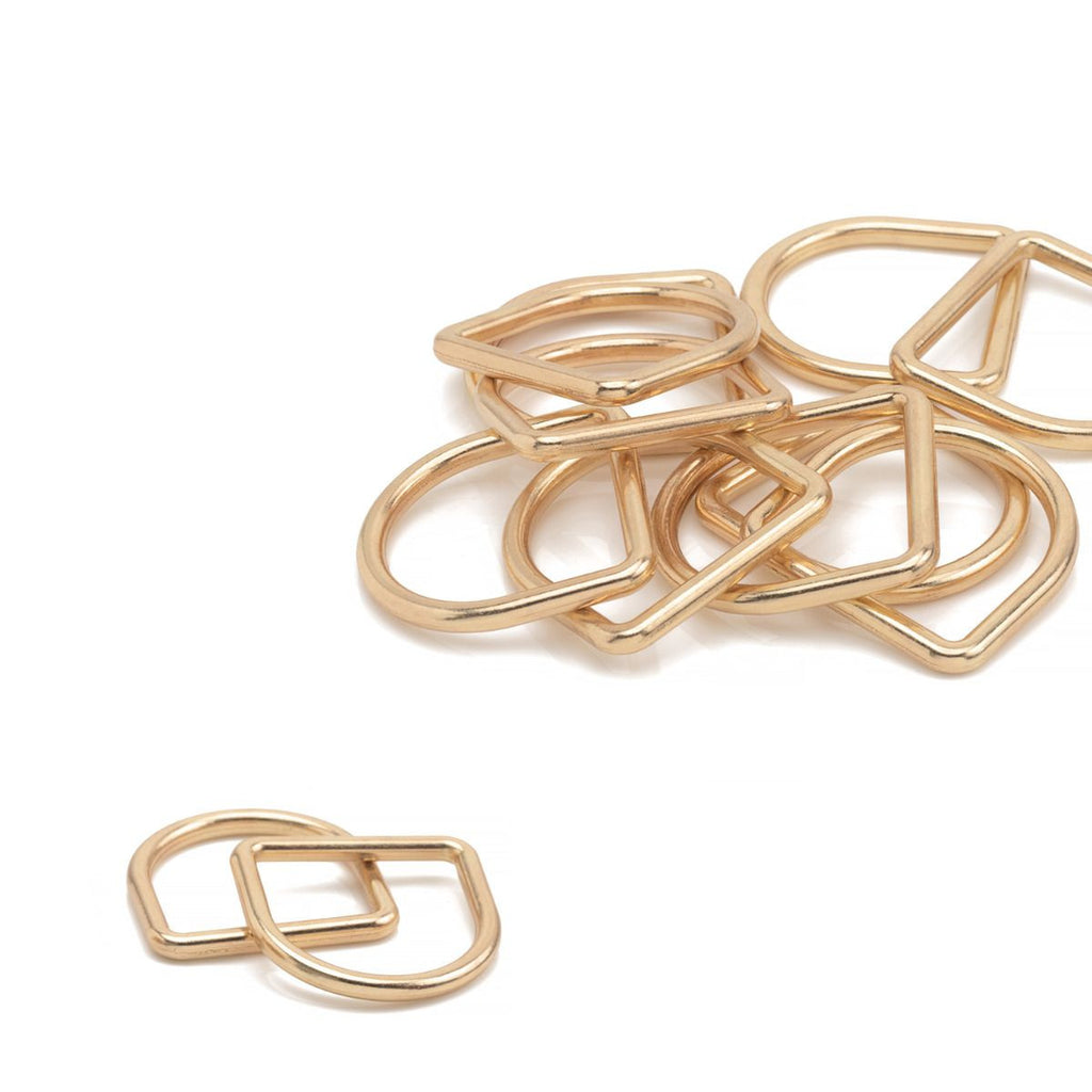 Welded Metal D-Rings - (Pack of 10)