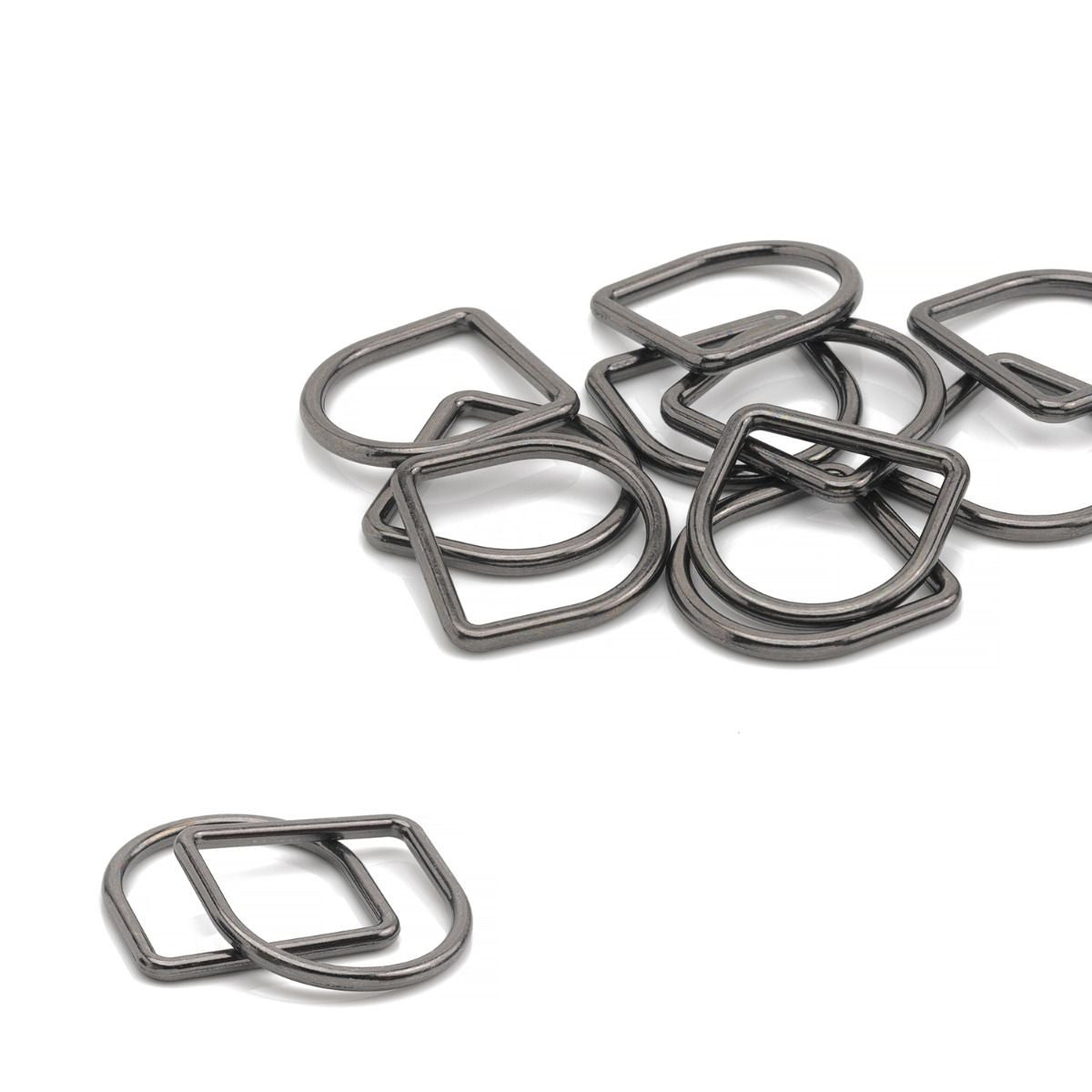 Welded Metal D-Rings - (Pack of 10)