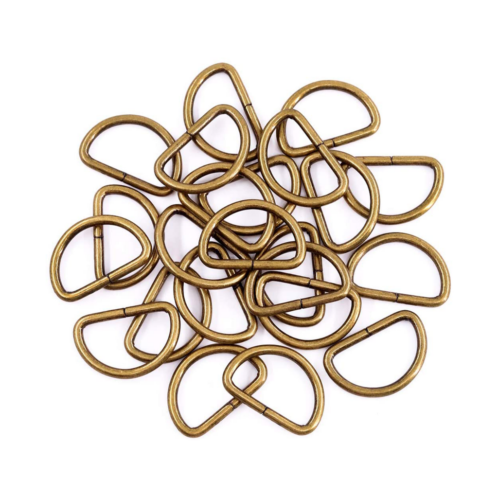 Non-Welded Metal D-Rings (Pack of 10)