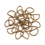 Non-Welded Metal D-Rings (Pack of 10)