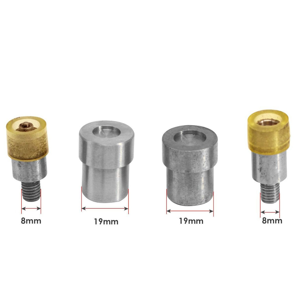 Double Sided Cap Press Studs Setting Die Set for Green Machine Hand Press - 12.5mm