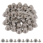 14mm Etched Mushroom Bag Feet Rivets - Pack of 25
