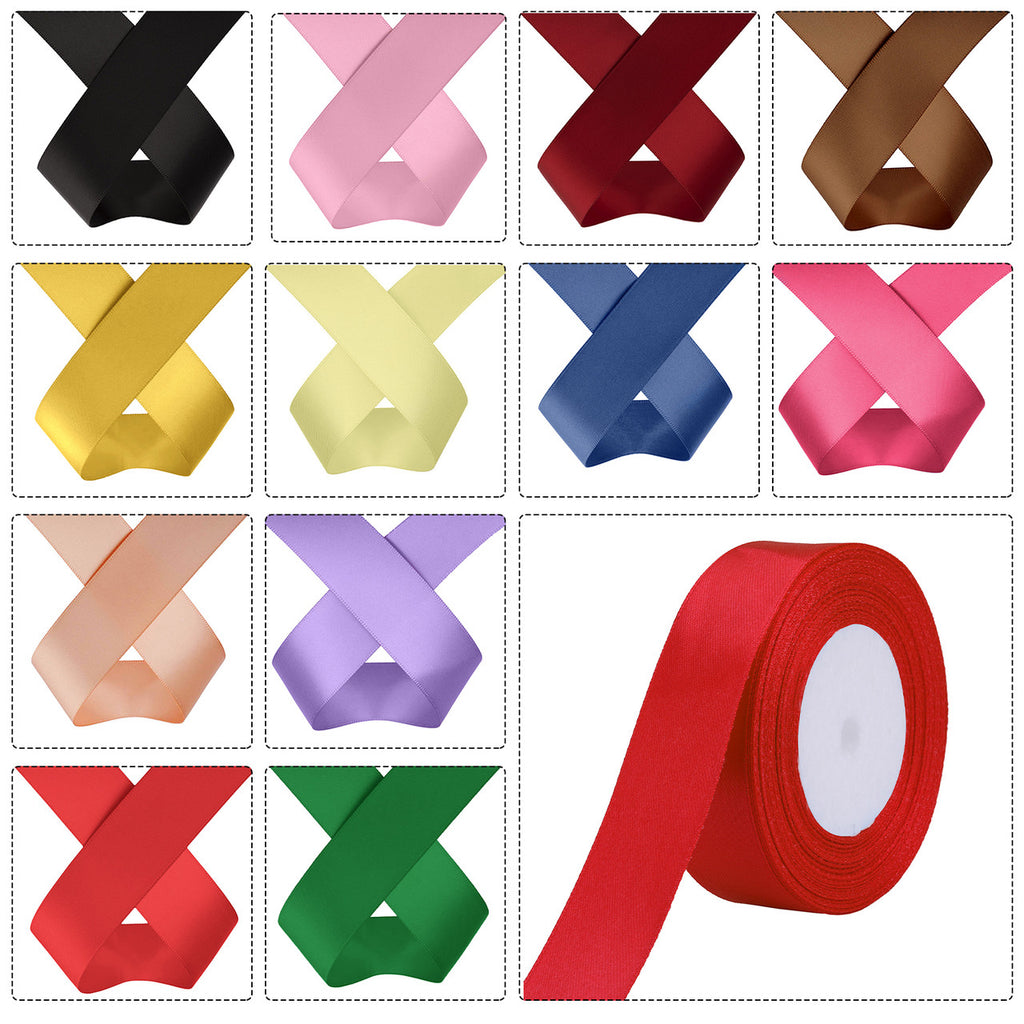 25m Double Sided Satin Ribbon Roll