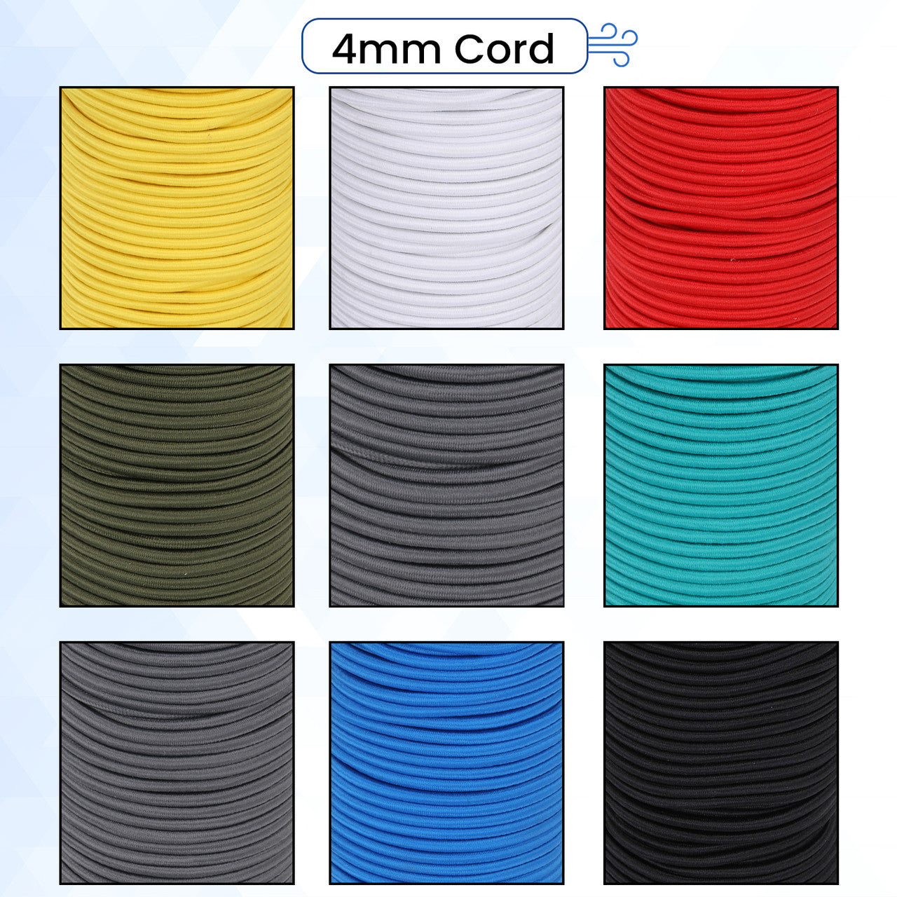4mm Round Bungee Cord Bundles (200m Total)