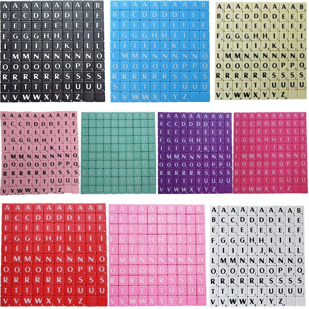 A-Z Plastic Tiles with Score Numbers