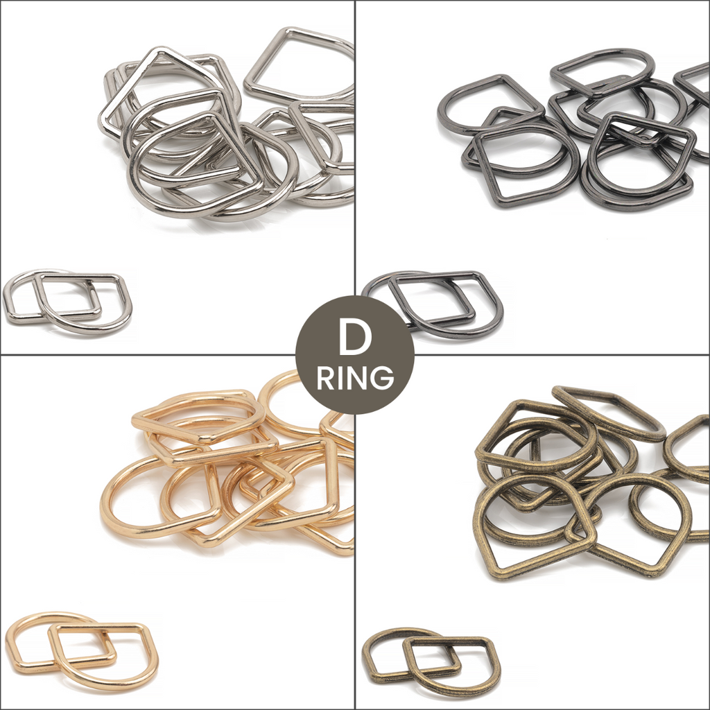 Welded Metal D-Rings - (Pack of 10)