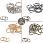 Welded Metal D-Rings - (Pack of 10)