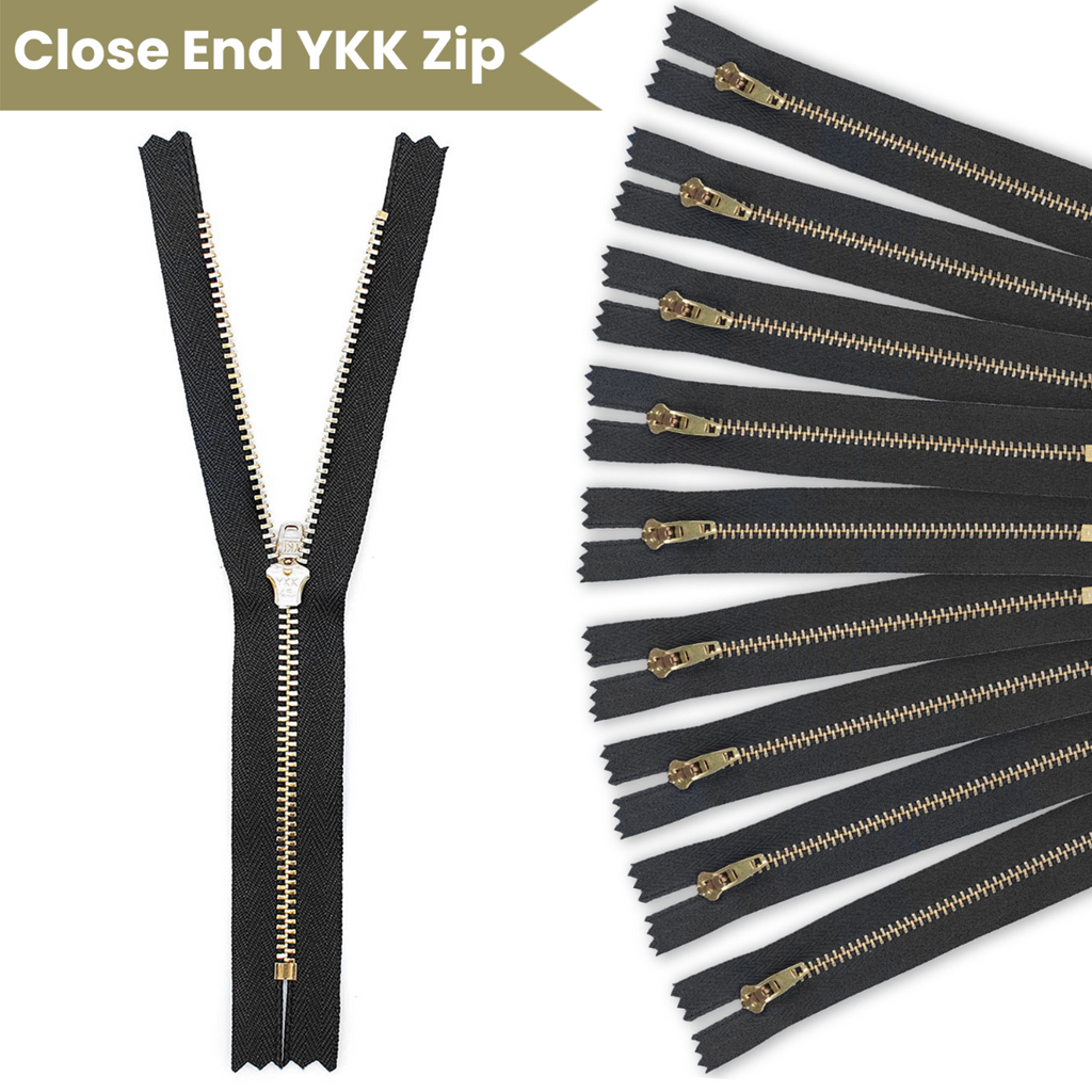 YKK Brass Closed-End Jeans Zip