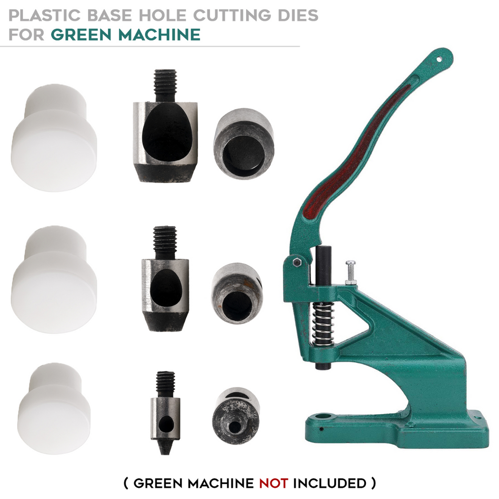Multi-Layer Hole Cutting Die with Plastic Base for Green Machine Hand Press