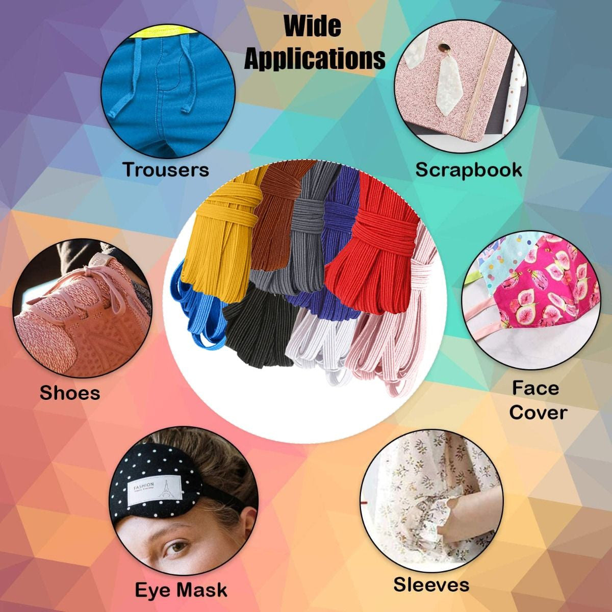 5mm Flat Elastic Cord