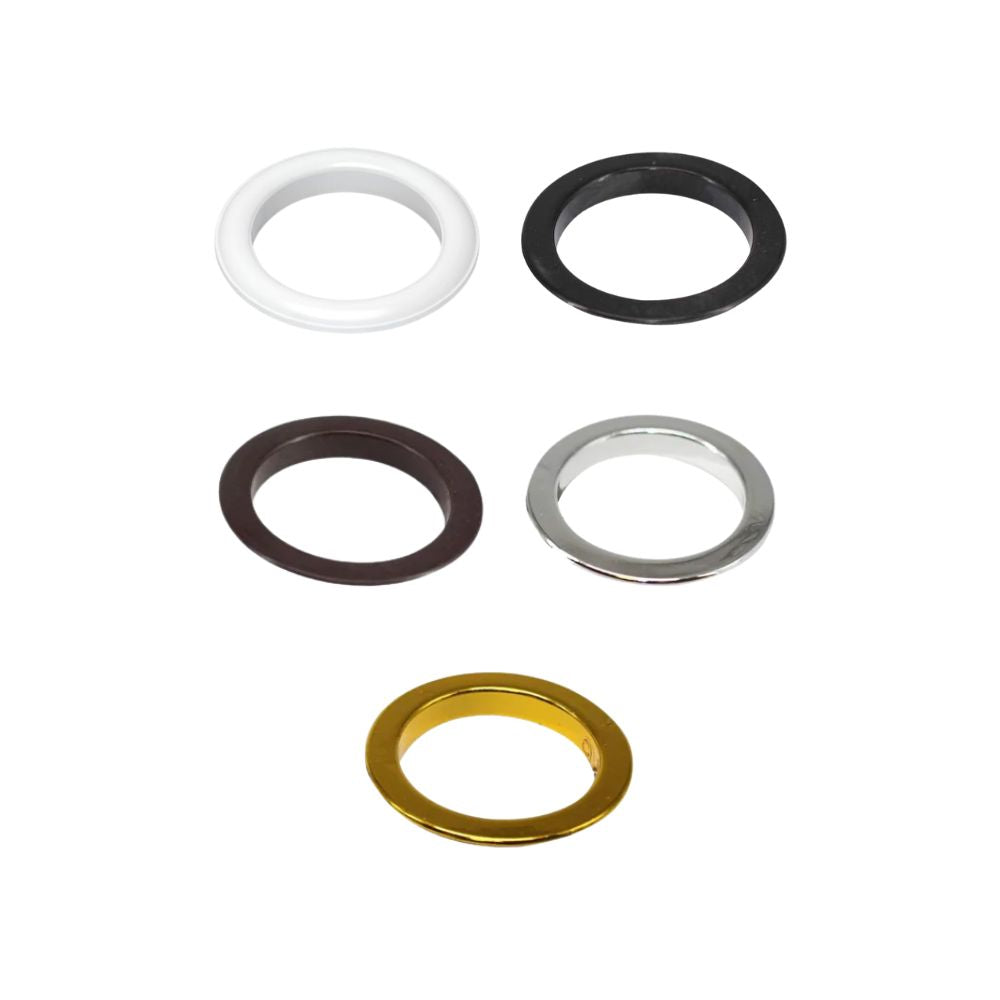40mm Plastic Curtain Eyelets - (Pack of 8)